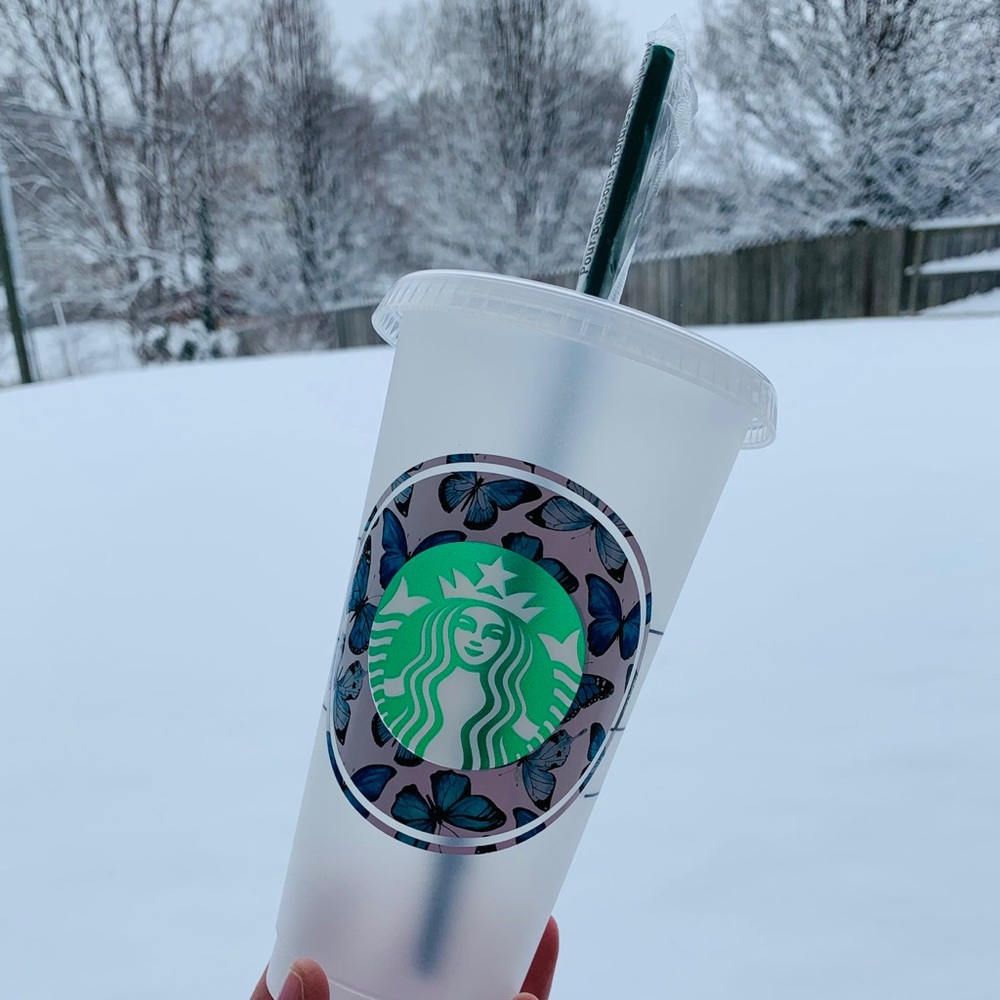 Butterfly Starbucks cup